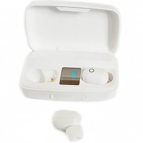 Bluetooth стерео навушники бездротові c боксом для зарядки Air J16 TWS Original. Колір білий, фото 2