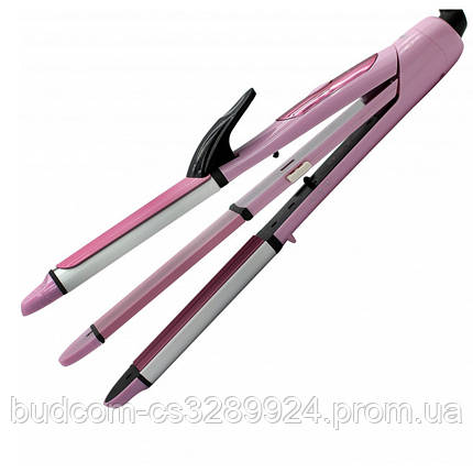 Щипці випрямляч мультистайлер 3 в 1 GEMEI GM-2966 t200, фото 2