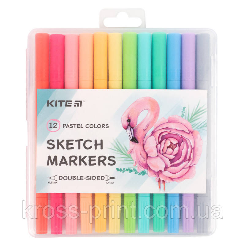 Скетч маркери, набір 12 шт. Pastel