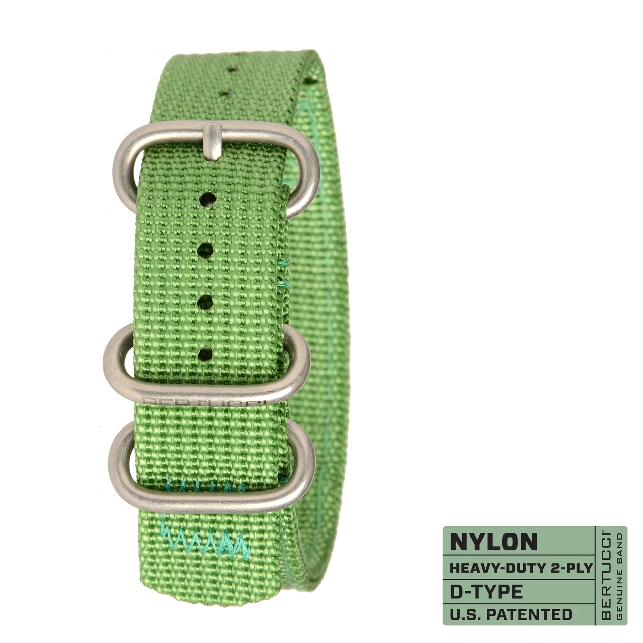Ремінець нейлоновий bertucci  #194 - Jungle Green™ w/ matte hardware, 3/4" - 19 mm size for A-1 & C-1 Cases, фото 1