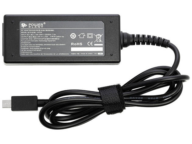 Блок живлення для ноутбуків PowerPlant ASUS 220 V, 19 V 33 W 1.75 A (mini USB), фото 2