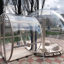 Надувна прозора бабл палатка 3 метри з вентилятором для заходів і відпочинку, фото 2