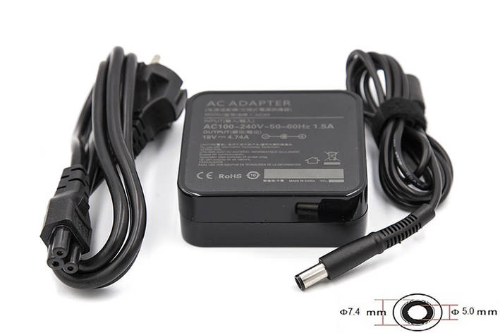 Блок живлення для ноутбуків PowerPlant HP 220 V, 19 V 90 W 4.74 A (7.4*5.0) wall mount, фото 2