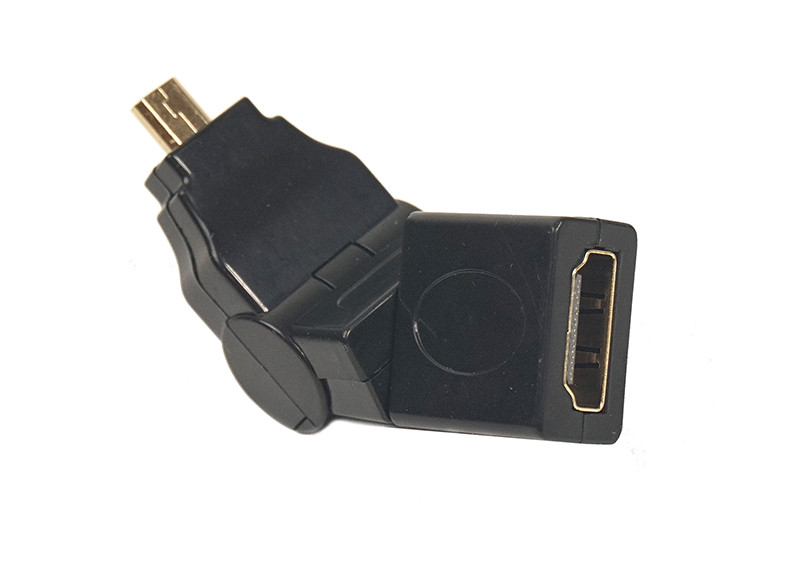 Перехідник PowerPlant HDMI AF - micro HDMI AM, 360 градусів