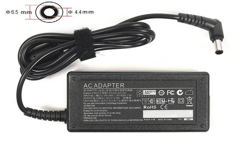 Блок живлення для ноутбуків PowerPlant SONY 220 V, 16 V 60 W 3.75 A (6.5*4.4), фото 2