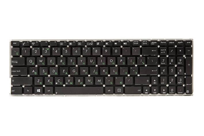 Клавіатура для ноутбука ASUS X550LB, X550LC чорний, без фрейму, фото 2