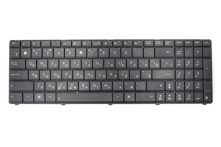 Клавіатура для ноутбука ASUS A53U, K53U чорний, без фрейму, фото 2