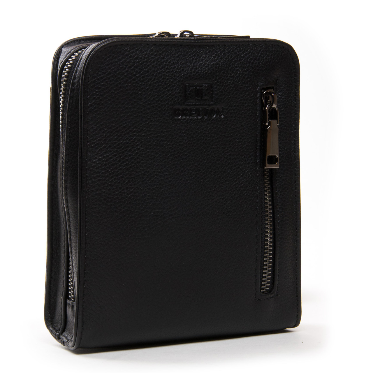 Сумка Чоловіча Планшет шкіра BRETTON 5078-5 black.Музькі сумки-планшети гуртом і в роздріб в Україні., фото 1