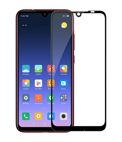 Захисне скло Full screen PowerPlant для Xiaomi Redmi Note 7 Pro, Black, фото 2
