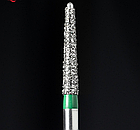 Діамантовий бір EX-24C. Закруглений конус (ISO 190/018), зелений, Mani.Оригінал., фото 2