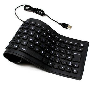 Гнучка силіконова клавіатура Flexible Keyboard X3, фото 2