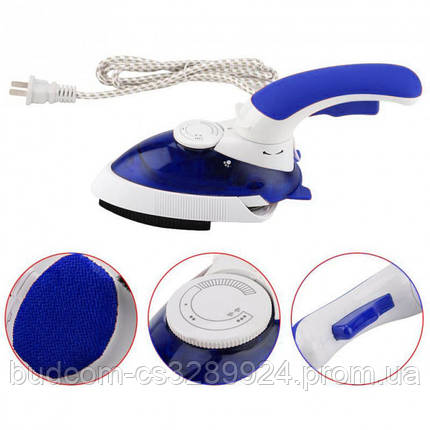 Отпариватель Mini Steam Iron HT-558B. Колір синій, фото 2