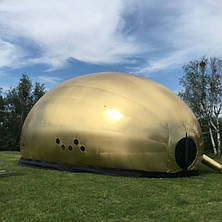 Надувна палатка 8 метрів золота промо-конструкція з вентилятором для заходів і фестивалів, фото 2