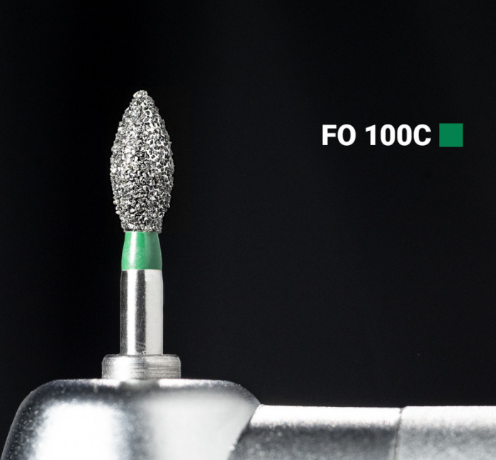 Діамантовий бір FO-100С. "Сливка" (ISO 257/024), зелений, Mani.Оригінал., фото 1