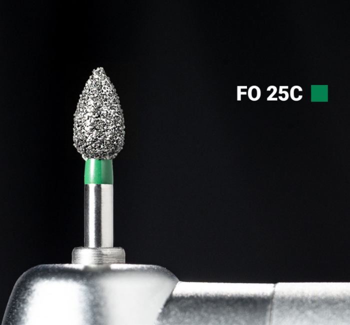 Діамантовий бір FO-25С. "Сливка" (ISO 257/029), зелений, Mani.Оригінал., фото 1