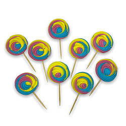 Цукрова прикраса для торта, тістечок Веселки