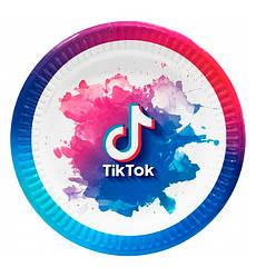 Одноразові тарілки "Tik Tok" (10 шт.), Ø - 18 см