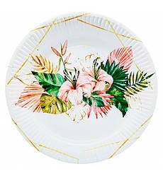 Одноразові тарілки "Tropics" (10 шт.), Ø - 21 см
