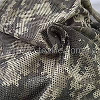 Тканина сітка трикотажна маскувальна камуфляжна затіняюча Піксель мм-14