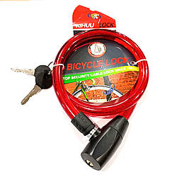 Велосипедний замок 1580/Стінка 10 мм/Довжина 70 см