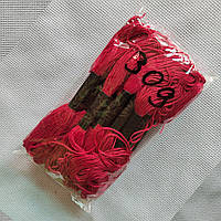 Бавовняні Нитки муліне світло-бордові