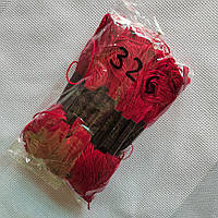 Бавовняні Нитки муліне бордові