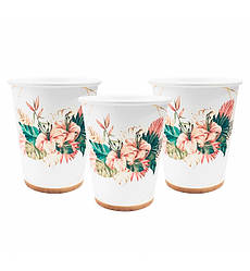 Одноразові стаканчики "Tropics", 10 шт, 250 мл.