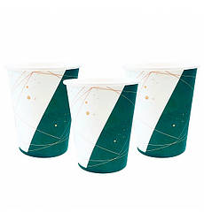 Одноразові стаканчики "White&Green", 10 шт., 250 мл.