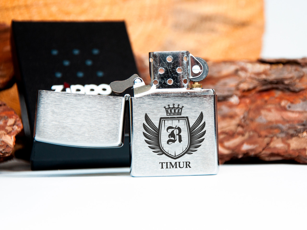 Іменна запальничка Zippo з гравіюванням на замовлення, фото 1