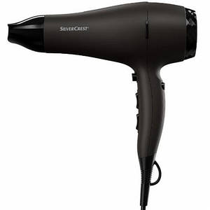 Фен для волосся Silver Crest SHTD 2200 E3 black з функцією іонізації Німеччина