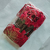 Бавовняні Нитки муліне насичений бордовий