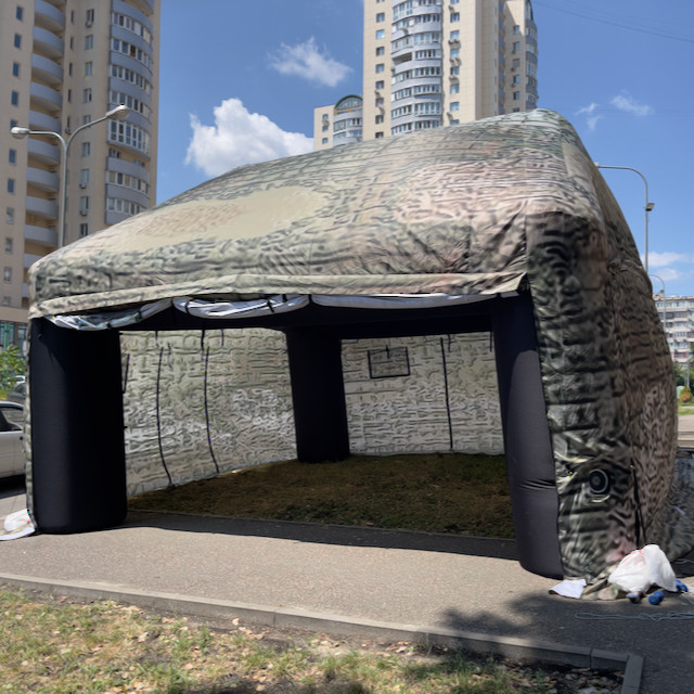 Военная надувная палатка 6х6м - фото 4 - id-p997956096