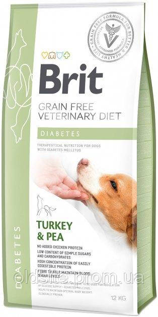 Корм-дієта Brit VD Diabetes Dog сухий для харчування при цукровому діабеті у собак 12 кг
