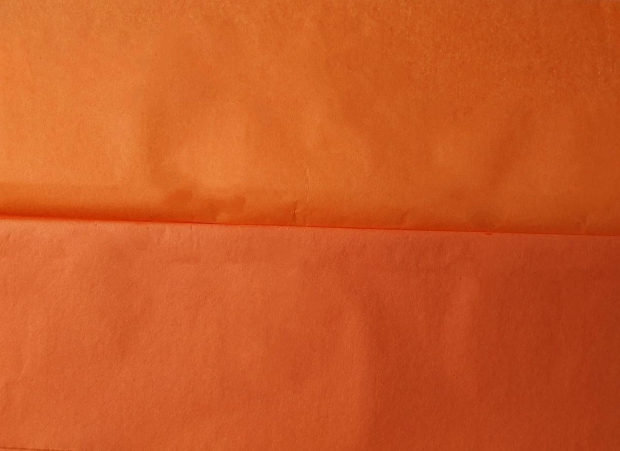 Папір тиш'ю помаранчевий, 50*70, 10 шт., фото 1