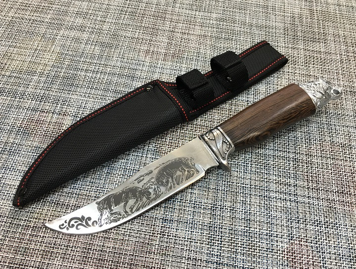 Мисливський ніж з оленями Colunbia 29 см / n-920 008949 найкраща ціна
