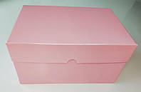 Коробка для 2 капкейків, мафінів, кексів "Рожева", 160*110*85