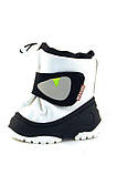 Дитячі зимові чоботи для малюків з гумовою калошею на овчині Rico Alisa Line білий розміри 20-25, фото 2
