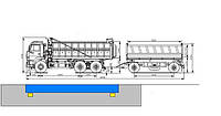 Весы автомобильные для взвешивания камаза с прицепом