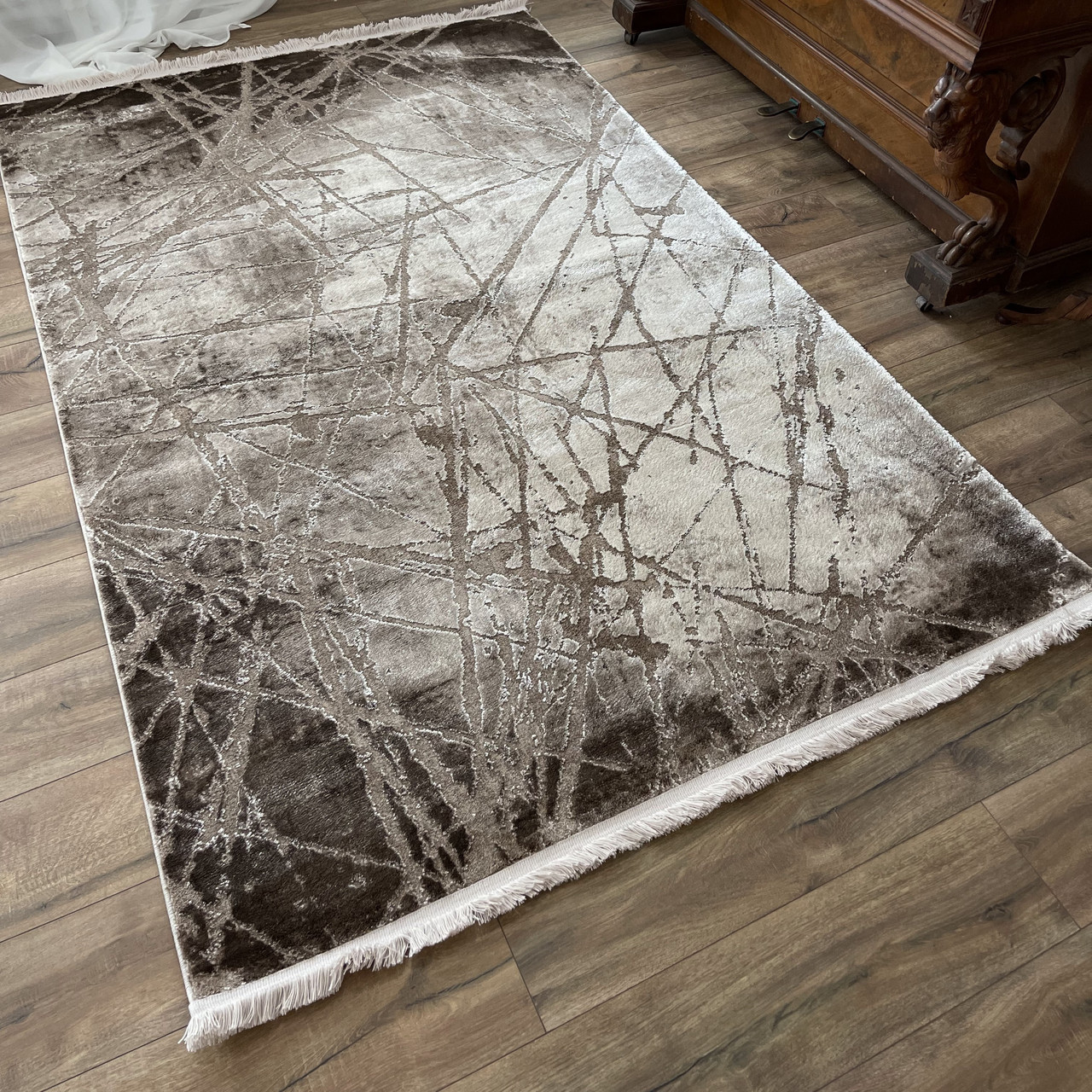 Килим сучасний 261 прямокутний бежевий, фото 1