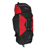 Рюкзак туристический 80л Kaiman Черный с красным