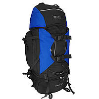 Рюкзак туристический 80л Kaiman Черный с синим