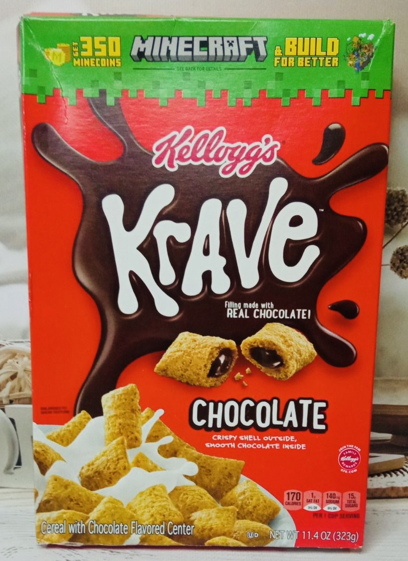 Сухий сніданок хрумкі подушечки з шоколадом Kellogg's Krave