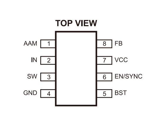 MP1495DJ (ACSE) DC-DC понижуючий перетворювач 3A 4.5-16V 500kHz TSOT23-8