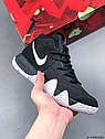 Eur41 Nike Kyrie 4 Кайрі чорні чоловічі баскетбольні кросівки, фото 6