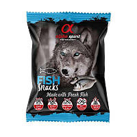 Беззерновые лакомства для собак Alpha Spirit DOG Snacks Fish с рыбой, кубики 50 г