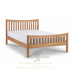 Ліжко двоспальне дерев'яне вільха 160х200