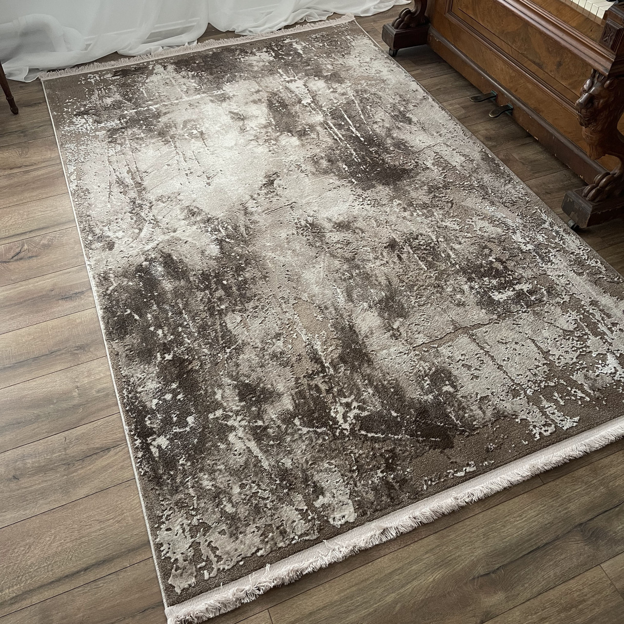 Килим сучасний 433 прямокутний бежевий, фото 1