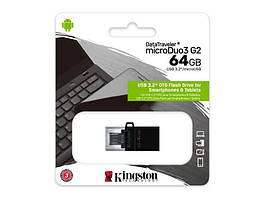 Flash накопичувач Kingston DataTraveler 64Gb microDuo 3.0 G2, Black