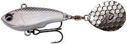 Тейл-спінер Savage Gear Fat Tail Spin 55mm 9.0g White Silver