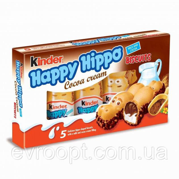 Печиво Kinder Happy Hippo Cacao 104 г, фото 1
